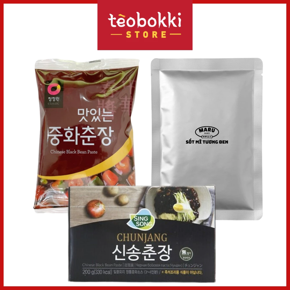 Sốt tương đen nấu mì jajang/chunjang Hàn Quốc 200g, 250g