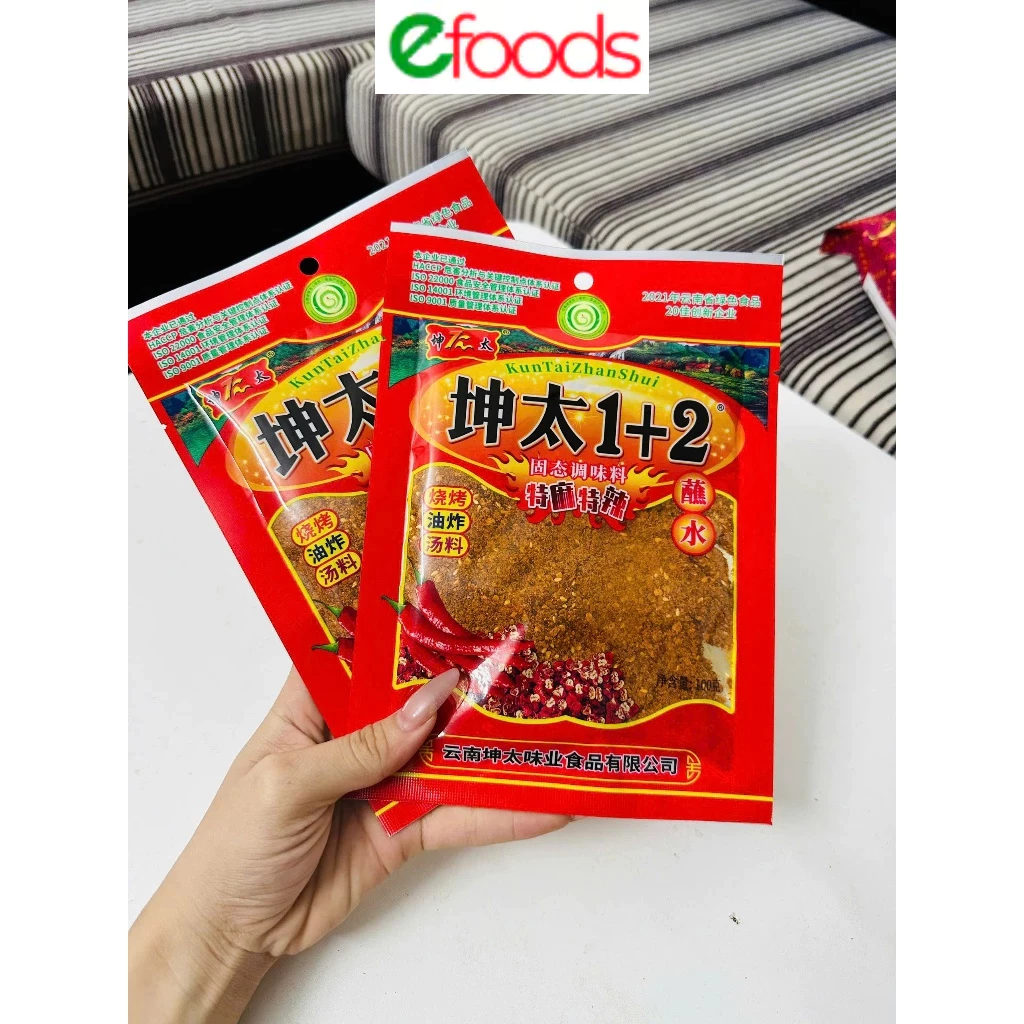 Bột ớt chấm lạp xưởng nướng đá 100g, bột ớt cay tế 1+2, bột ớt chấm lạp xưởng hà khẩu - 2