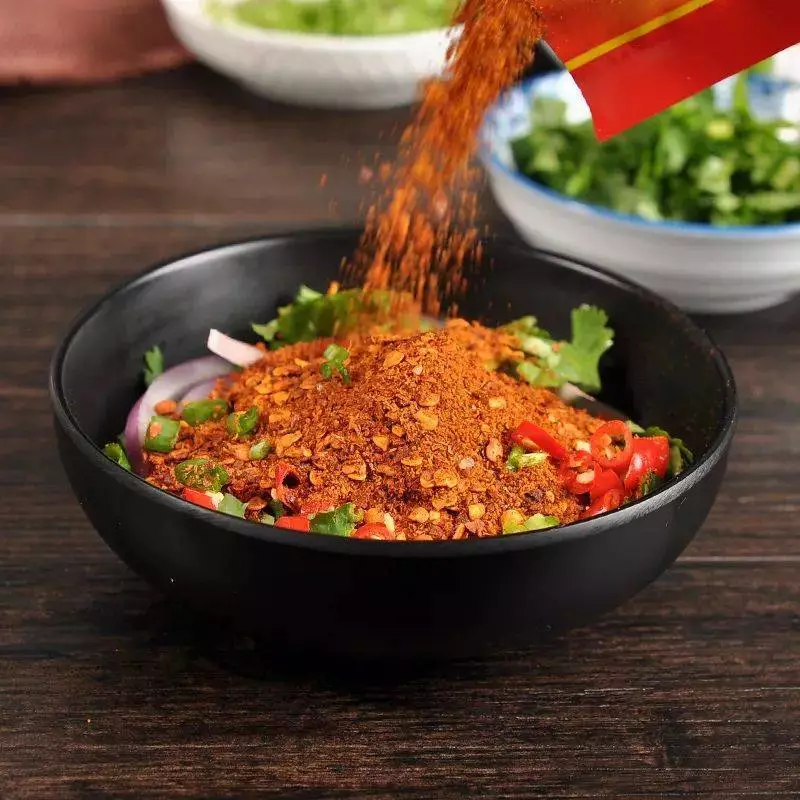 Bột Ớt Tê Cay Trung Quốc, Bột Ớt 1+2, Bột Ớt Lạp Xưởng Hà Khẩu Gói 40G, Tiệm ăn vặt Thuỳ Bùi - 2