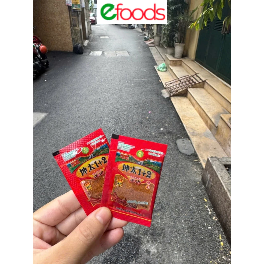 Bột ớt 1+2 chấm lạp xưởng nướng đá 5g, bản mini tiện lợi,bột ớt cay tê, bột ớt tứ xuyên