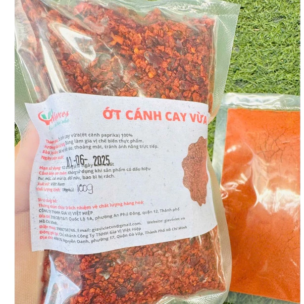 Bột Ớt Paprika - Bột Ớt Cay Vừa - Ớt Ấn (Paprika Powder) Việt Hiệp