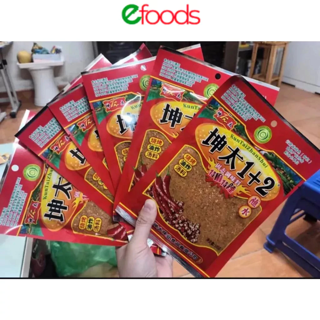 Bột Ớt Cay Tê 1+2 Bột ớt Chấm nướng, bột ớt chấm nướng đá, Bột ớt Trung 100g [Ship hàng toàn quốc] - 2