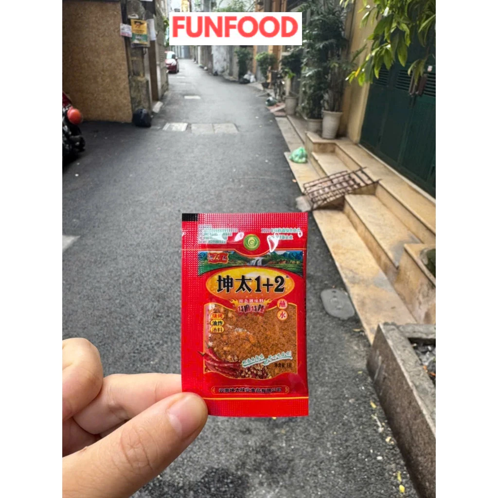 Bột ớt cay tê 1 +2 phiên bản mini 3g dành cho quán ăn, tiện lợi, bột ớt chấm lạp xưởng nướng đá, bột ớt cay tê