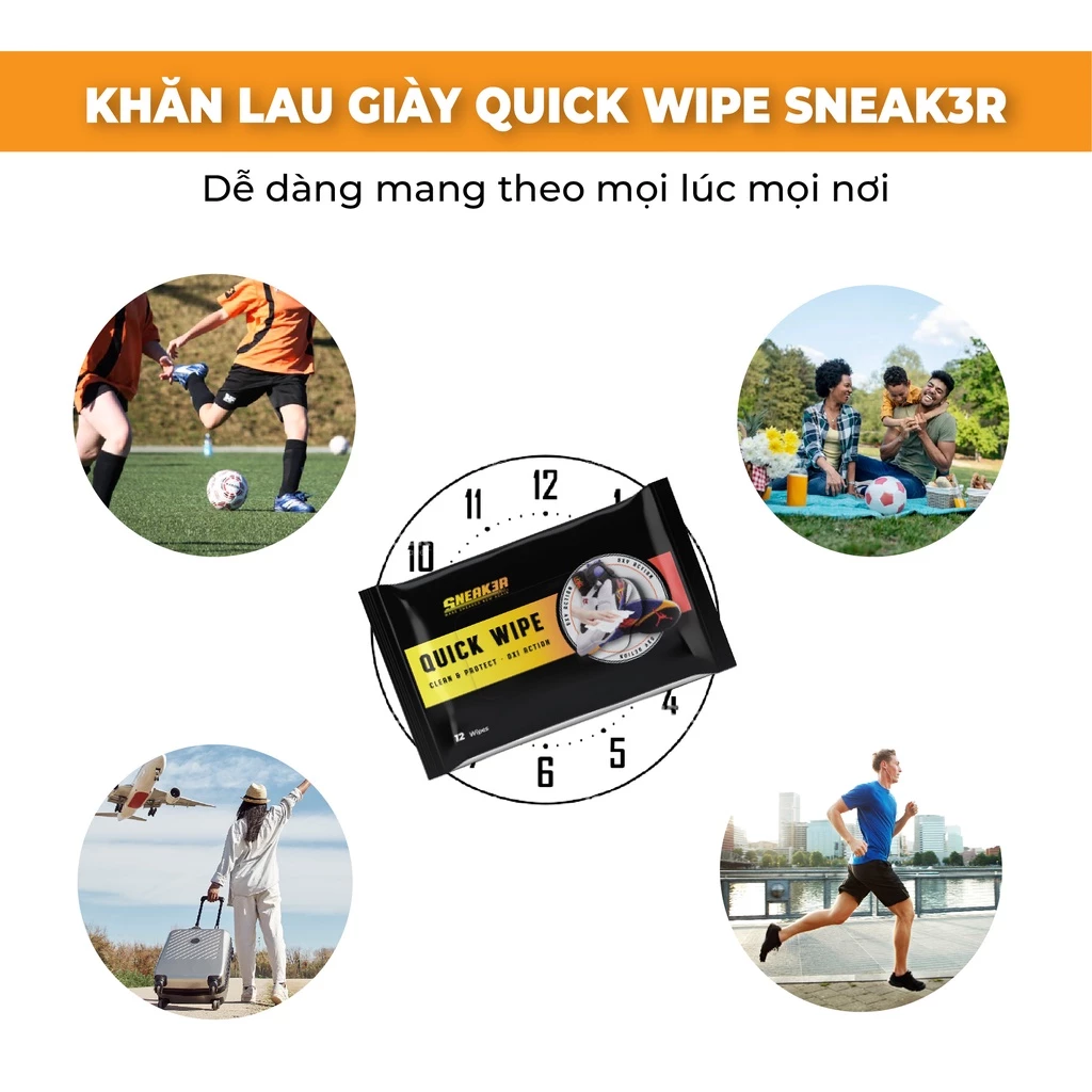 Gói Khăn Lau Vệ Sinh Giày Nhanh Quick Wipe Sneaker 12c KLG01 - 2