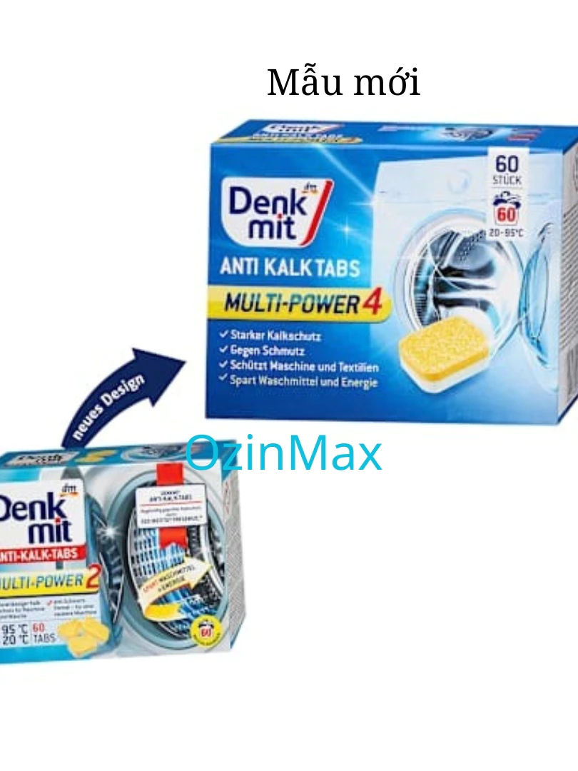 Viên vệ sinh, tẩy lồng giặt Denkmit làm sạch loại bỏ cặn bẩn mùi hôi hiệu quả an toàn (lẻ 1 viên )