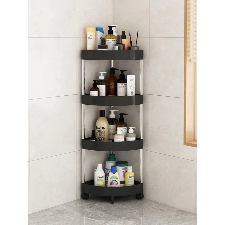 Kệ góc nhà tắm tam giác 3 tầng 4 tầng nhựa Việt Nhật | Giá để đồ nhà bếp