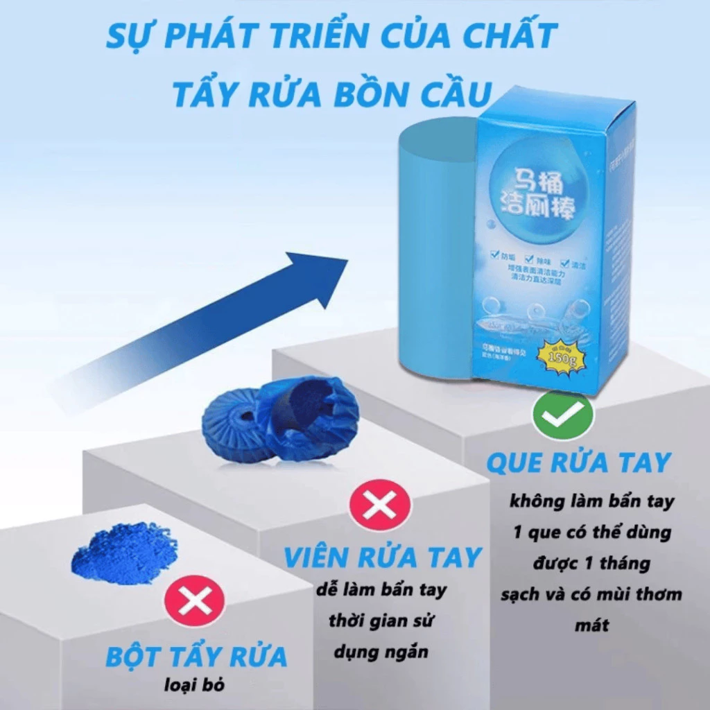 Cốc thả bồn cầu TDG viên tẩy bồn cầu loại bỏ mảng bám khử mùi hôi diệt vi khuẩn 99,9% HH408 - 5