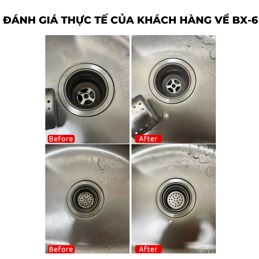 Thông tắc bồn rửa bát, thông đường ống O'TECH BX-6 (450ml) Foam cleaner, pipeline cleaning agent - 2