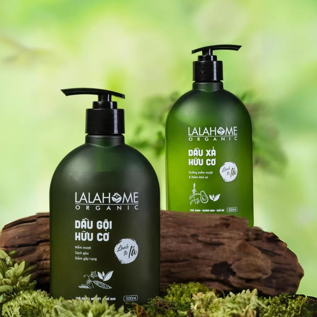 Bộ đôi dầu gội xả LalaHome - Ngăn ngừa gàu, rụng, giúp tóc chắc khỏe, suôn mượt - Chai 500ml - 2