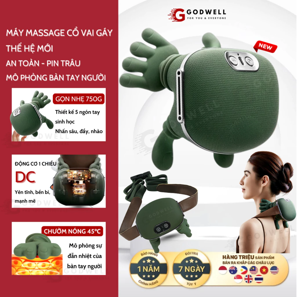 GÓI DỊCH VỤ BẢO HÀNH 1 NĂM CHO Máy Massage Cổ Vai Gáy, Máy Mát Xa Nhiệt Trị Liệu Di Động