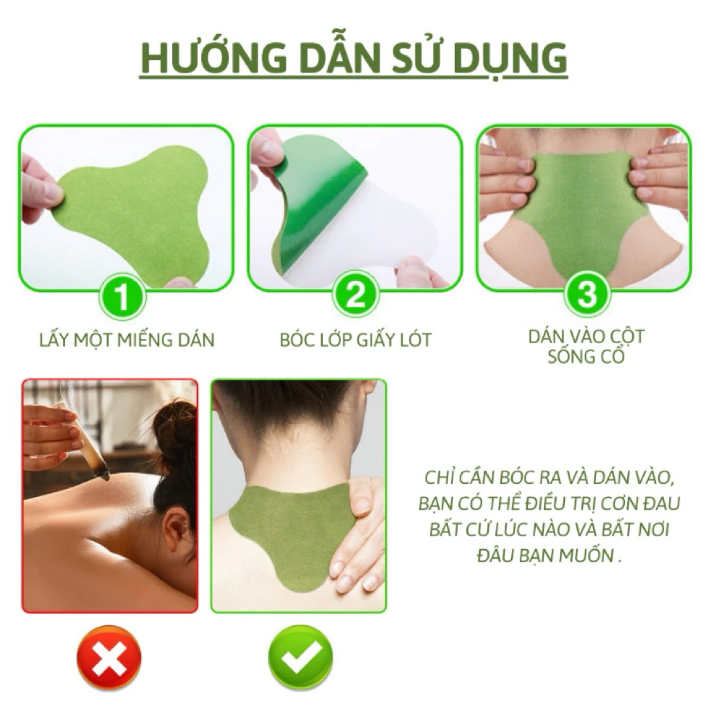 Cao Dán Ngải Cứu Giảm Đau Xương Khớp, Giảm Nhức Mỏi Cổ Vai Gáy Lưng Đầu Gối (Hộp 12 Miếng) An Chi Organic - 4