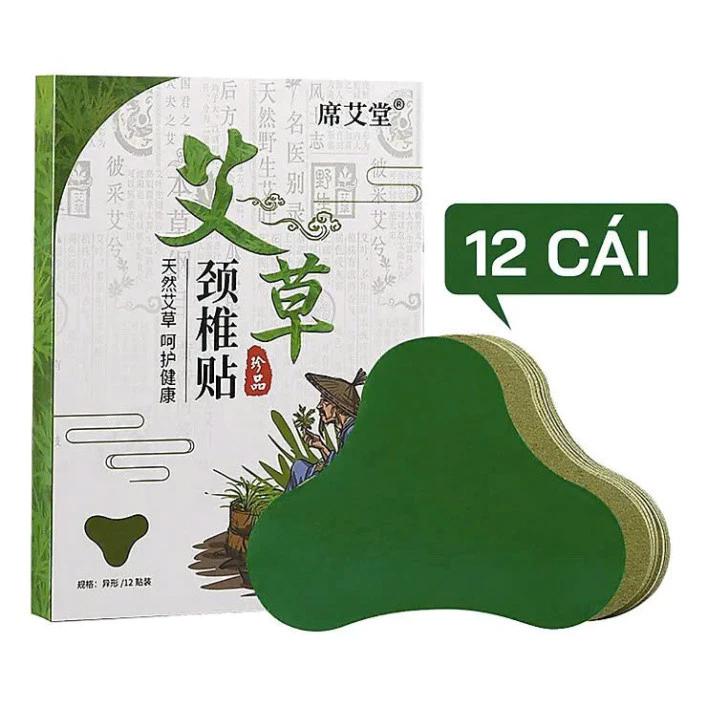 [ COMBO 10 HỘP] Hộp 12 Miếng Dán Ngải Cứu Vai Gáy Giảm Đau Cổ Vai Gáy - PTLUXURY - 2