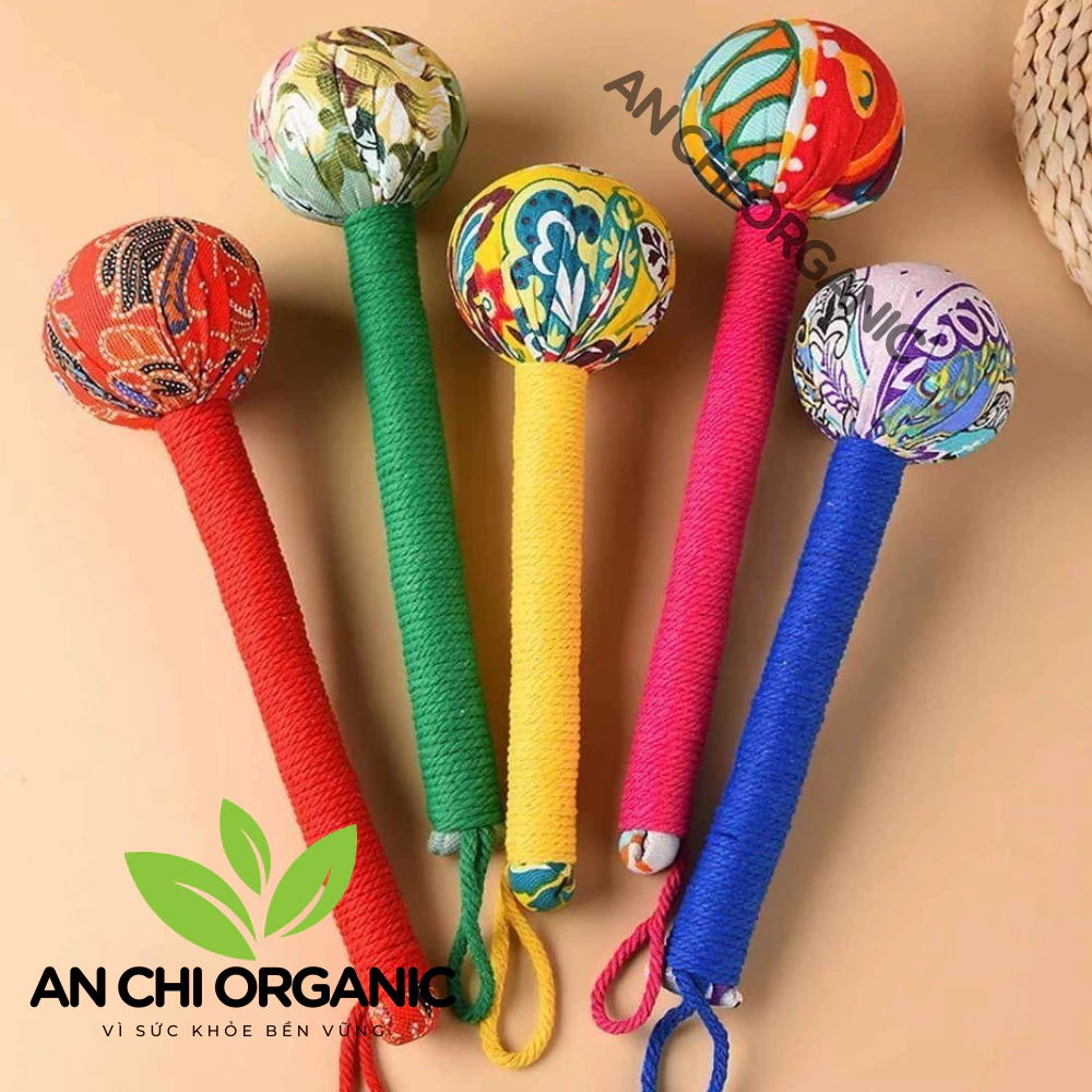 [SIZE LỚN] Búa Ngải Cứu Thảo Dược, Gậy Massage Đấm Lưng Cổ Vai Gáy Đả Thông Kinh Mạch Thư Giãn Ngủ Ngon An Chi Organic - 4