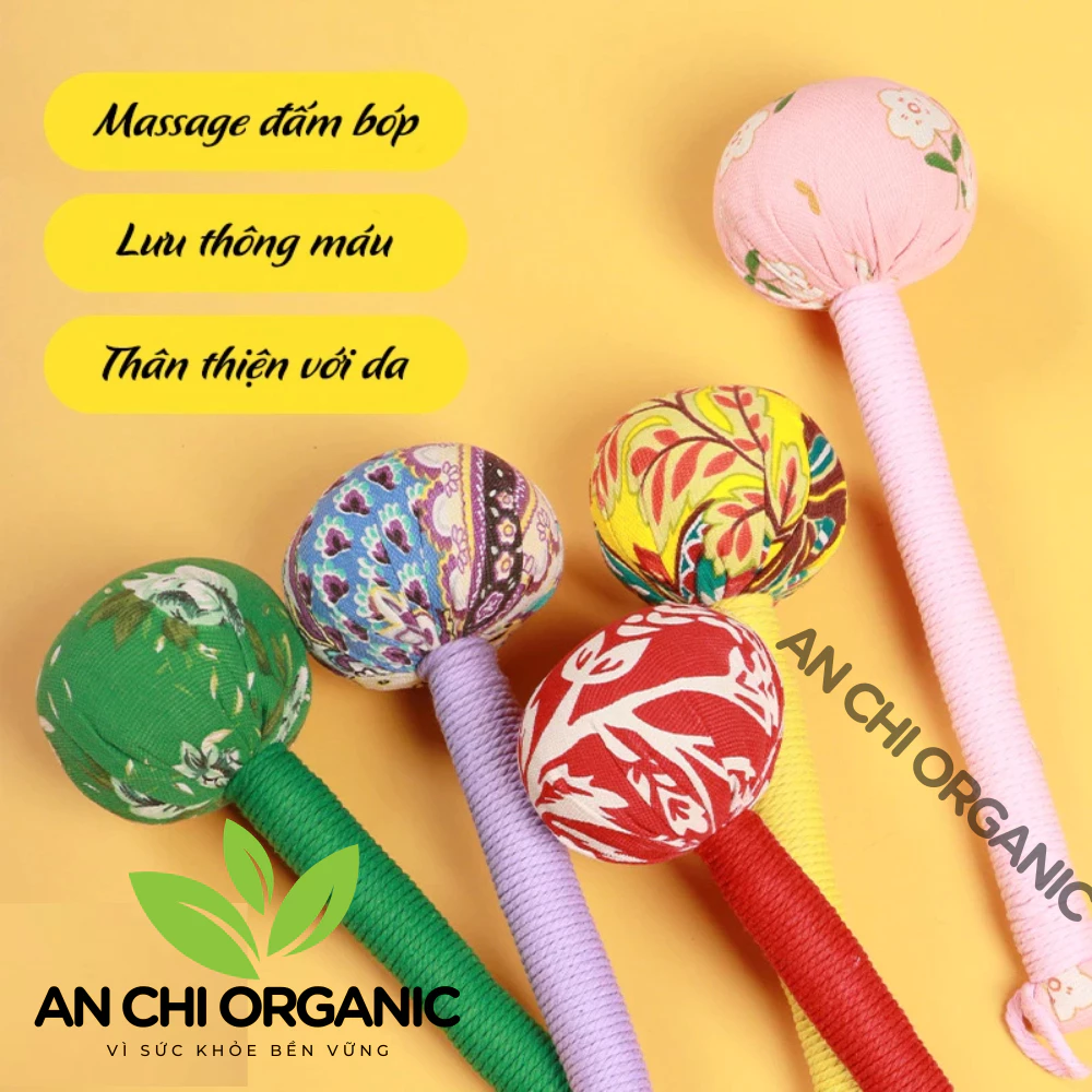 [SIZE LỚN] Búa Ngải Cứu Thảo Dược, Gậy Massage Đấm Lưng Cổ Vai Gáy Đả Thông Kinh Mạch Thư Giãn Ngủ Ngon An Chi Organic - 5
