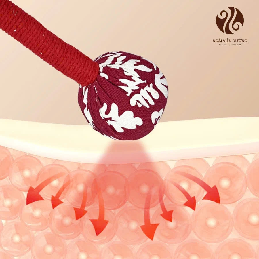 Búa ngải cứu - Búa thảo dược đấm lưng, Massage Toàn Thân Giảm Đau Nhức Cơ Thể - 2