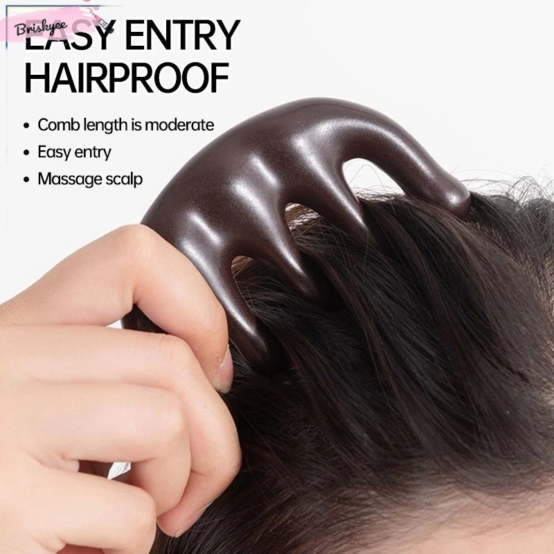 🎶 Lược Gỗ Đàn Hương Massage Đầu Cổ Vai Gáy, Lược Massage Da Đầu Cơ Thể Chống Tĩnh Điện cho cả nam và nữ - 2