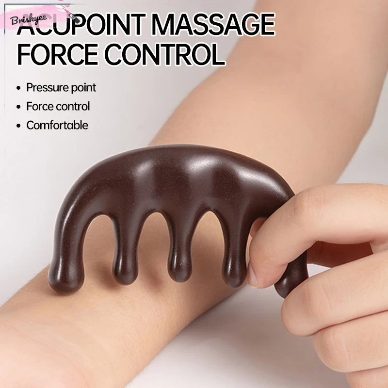 🎶 Lược Gỗ Đàn Hương Massage Đầu Cổ Vai Gáy, Lược Massage Da Đầu Cơ Thể Chống Tĩnh Điện cho cả nam và nữ - 3