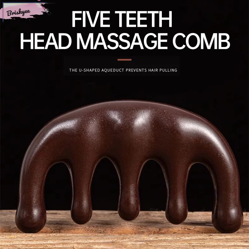 🎶 Lược Gỗ Đàn Hương Massage Đầu Cổ Vai Gáy, Lược Massage Da Đầu Cơ Thể Chống Tĩnh Điện cho cả nam và nữ - 4