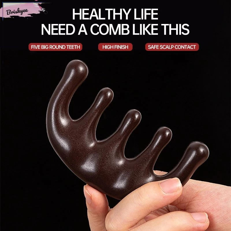 🎶 Lược Gỗ Đàn Hương Massage Đầu Cổ Vai Gáy, Lược Massage Da Đầu Cơ Thể Chống Tĩnh Điện cho cả nam và nữ - 5