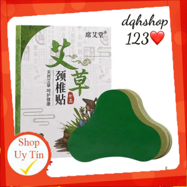 (Hộp 12 Miếng) Cao Dán Ngải Cứu Giảm Đau Cổ Vai Gáy - Miếng Dán Thảo Dược Giảm Nhức Mỏi Tiện Lợi