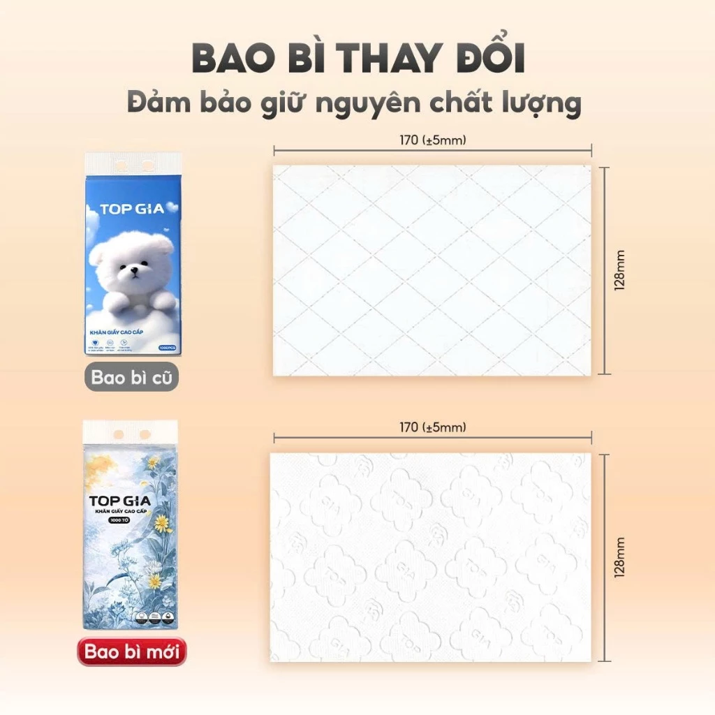 Khăn giấy rút Top Gia GiaGia treo tường đa năng 1000 tờ 4 lớp tặng 3 móc treo - 3