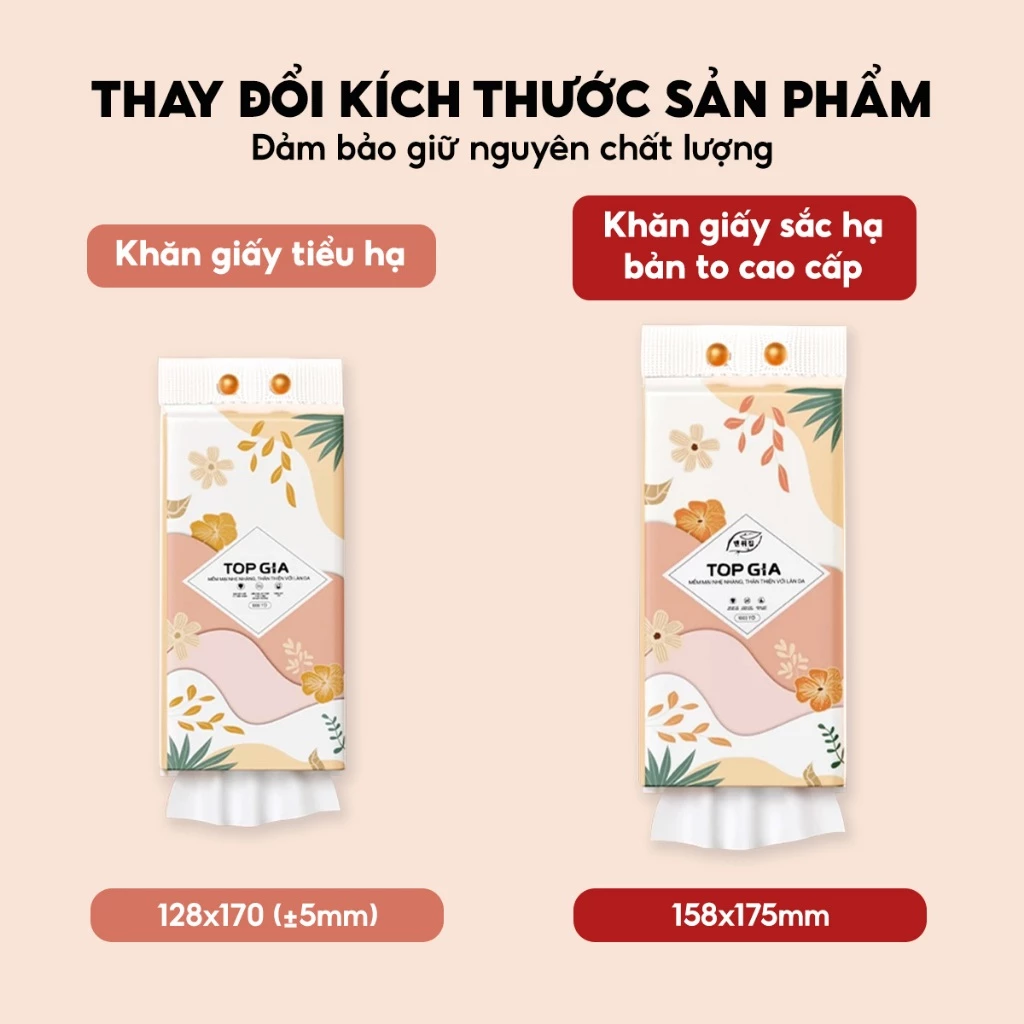 (BẢN TO CAO CẤP 1280 TỜ) Khăn giấy vệ sinh treo tường sắc hạ bản to Top Gia 1280 tờ 4 lớp bản to mềm mịn phiên bản mới - 3