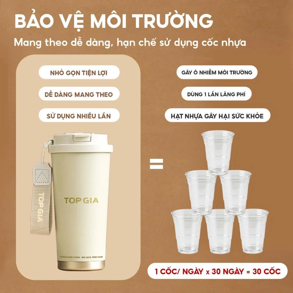 (MUA 1 NHẬN 6) Mua bình giữ nhiệt Topgia tặng 5 bịch khăn giấy rút đáy mộc an 1000 tờ 4 lớp dày dặn, hàng Việt Nam - 6