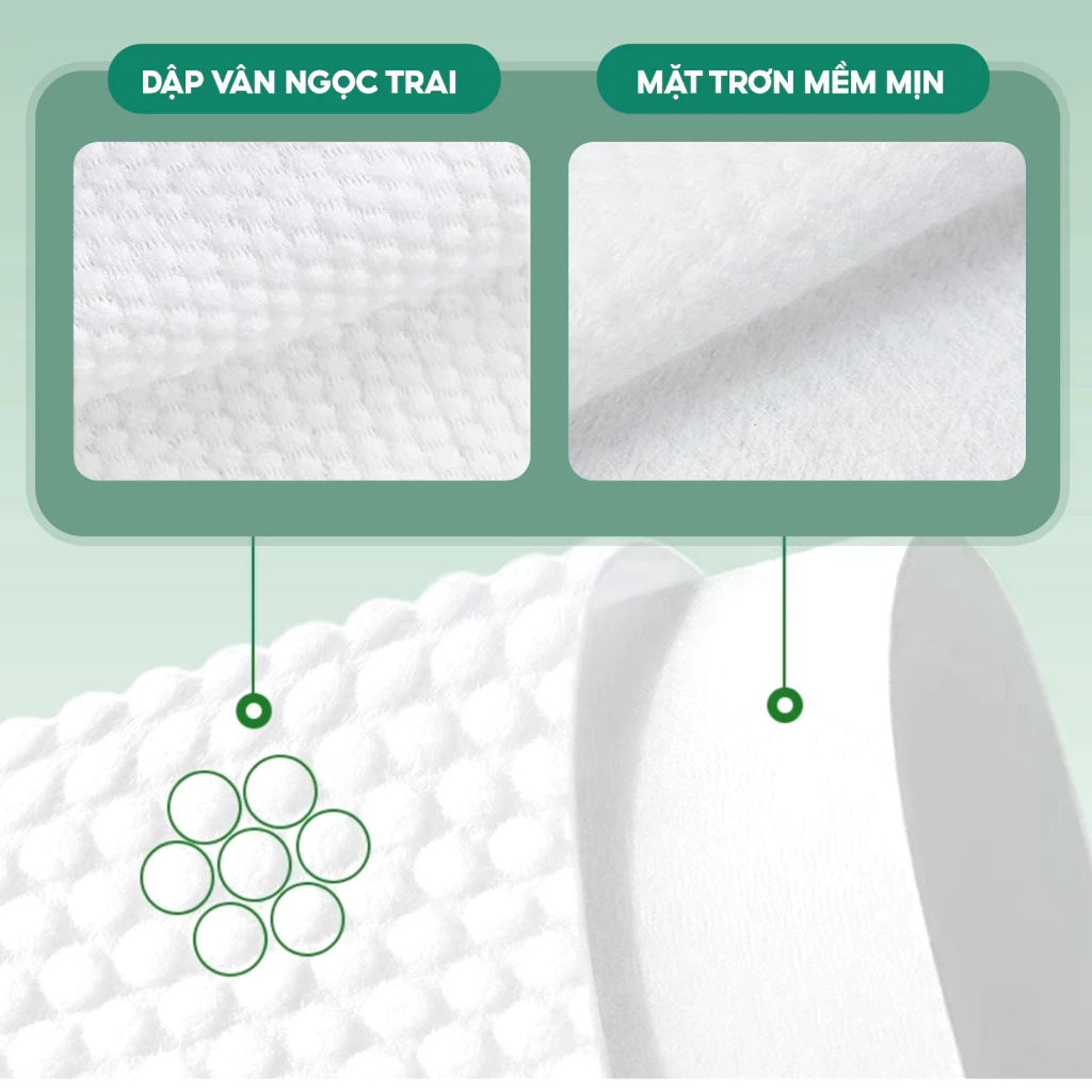Khăn mặt khô Top Gia treo tường Sắc Việt, dùng 1 lần mềm mịn, an toàn cho da, bịch 200 tờ - 3