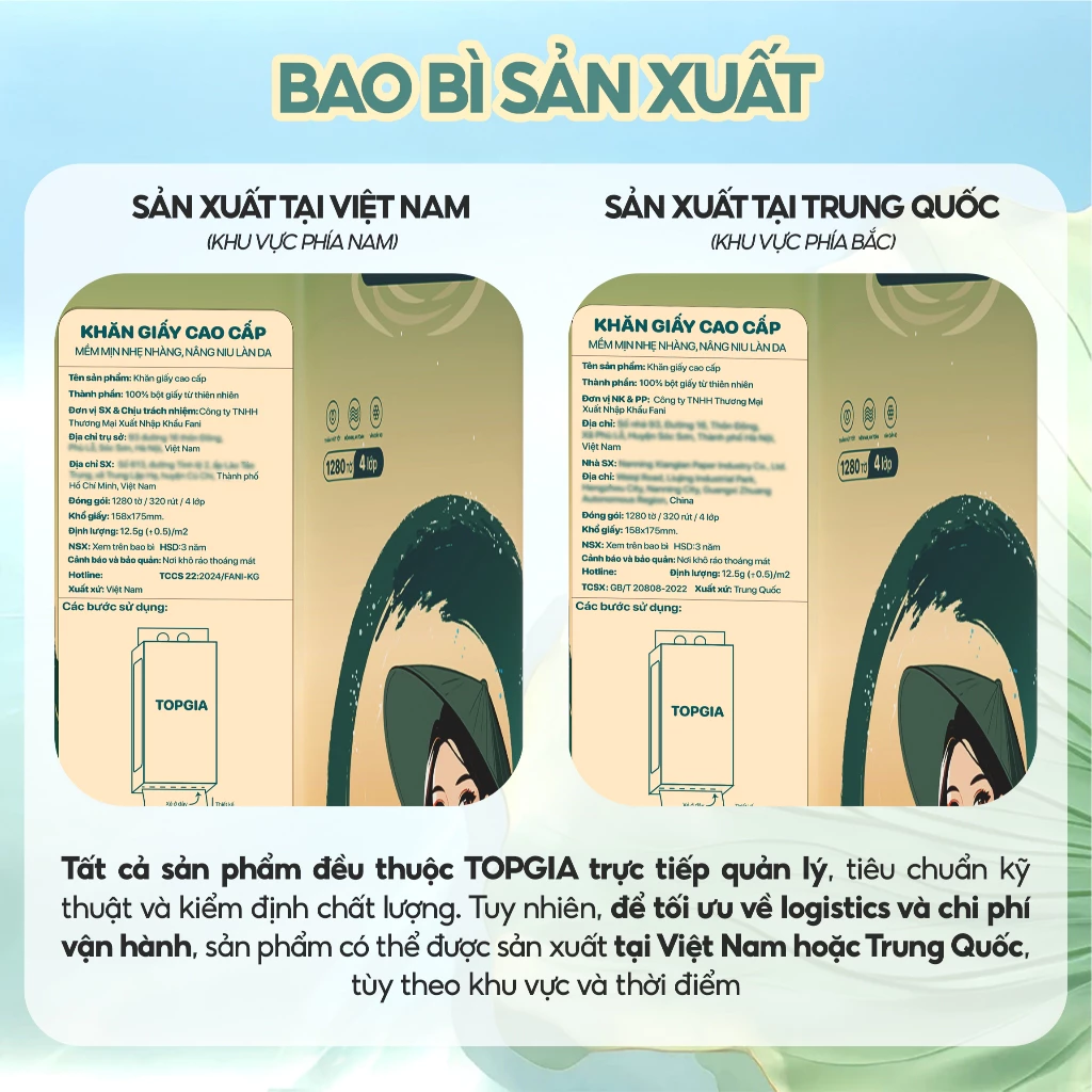 Khăn giấy rút treo tường TopGia Sắc Việt 1280 tờ, giấy vệ sinh dành cho gia đình Việt, tặng móc treo - 3