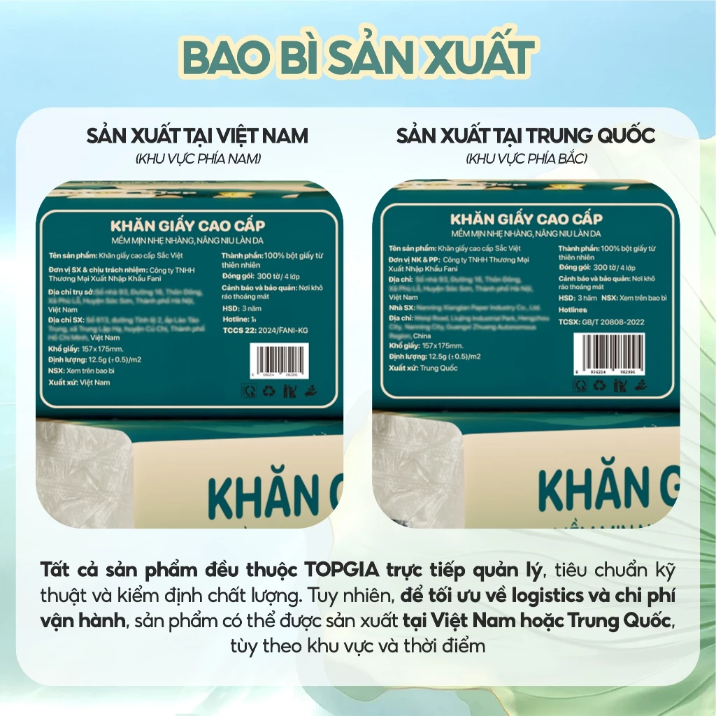 Khăn giấy rút Sắc Việt gói lớn thùng 20 gói 300 tờ 4 lớp siêu dai và an toàn cho da (Bao bì mới) - 2