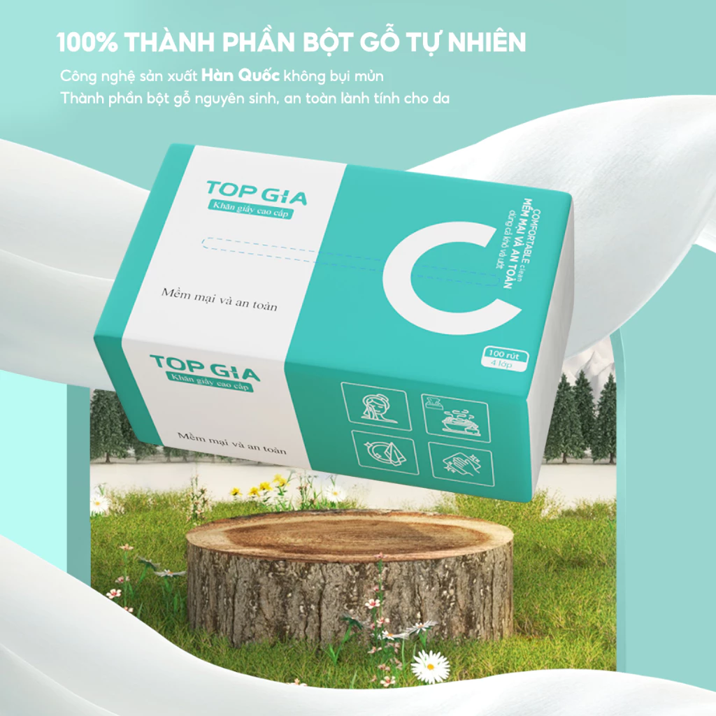 Khăn giấy rút Sắc Việt gói lớn thùng 20 gói 300 tờ 4 lớp siêu dai và an toàn cho da (Bao bì mới) - 6