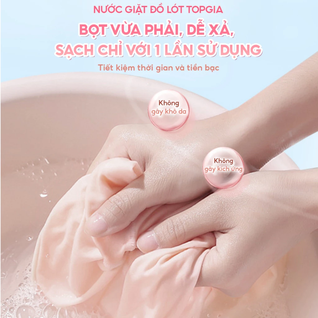 Nước giặt đồ lót sinh học Top Gia kháng khuẩn, khử mùi an toàn cho mọi làn da - 4