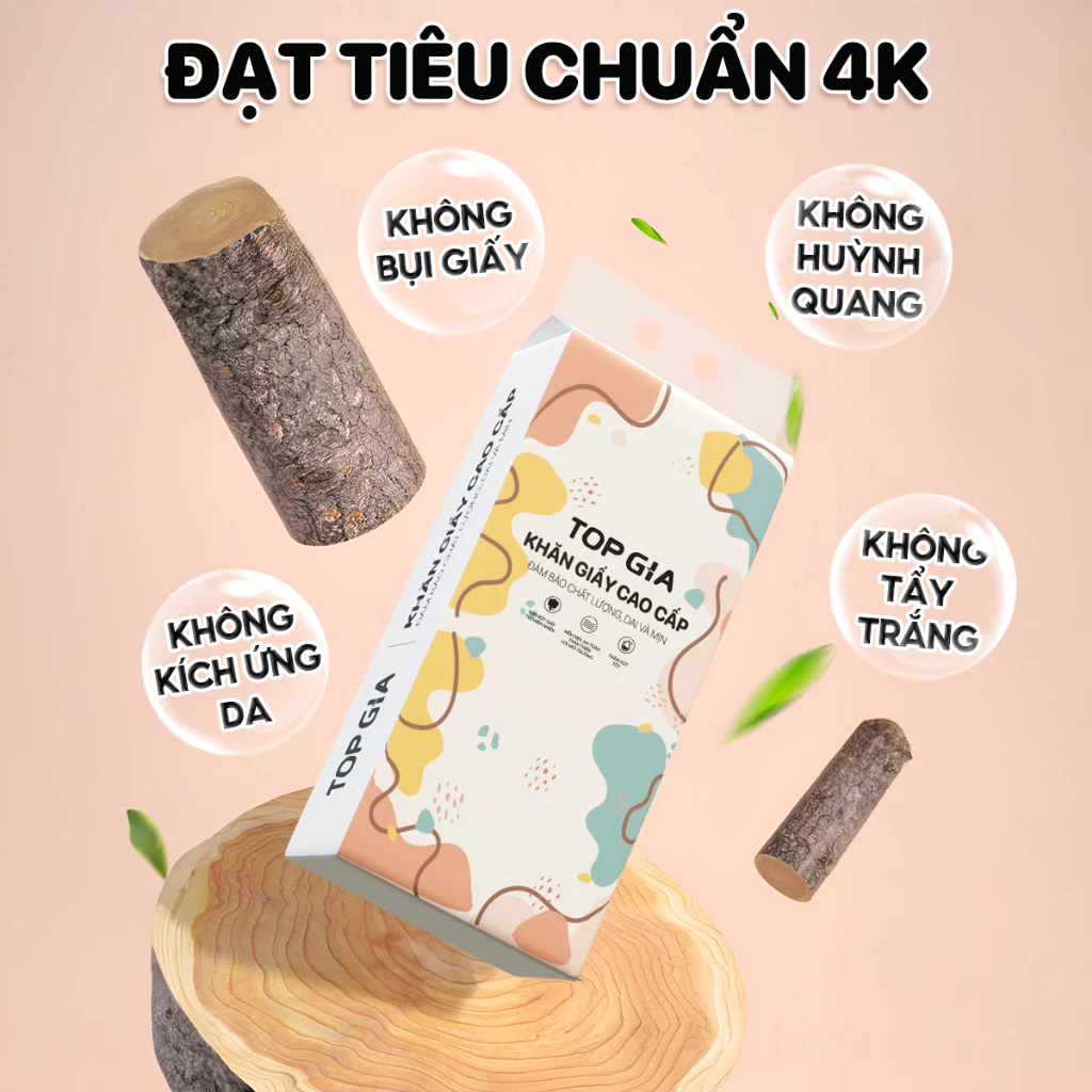 [SIZE TO BẢN CAO CẤP] Khăn giấy rút Top Gia thùng 2 bịch treo tường tiện lợi siêu dai mềm mịn - 2
