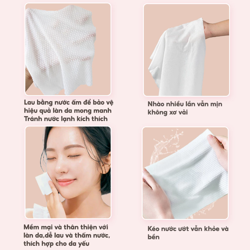 Khăn khô đa năng Top Gia cao cấp, dùng 1 lần siêu dai, siêu mềm mịn - 5