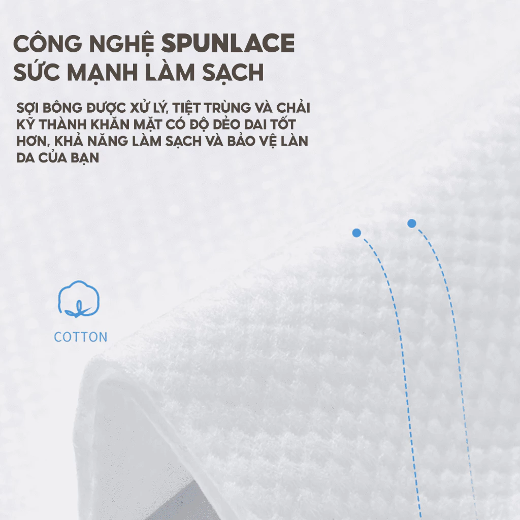 Khăn mặt khô Top Gia dùng 1 lần tẩy trang lau khô lau ướt đa năng - 2