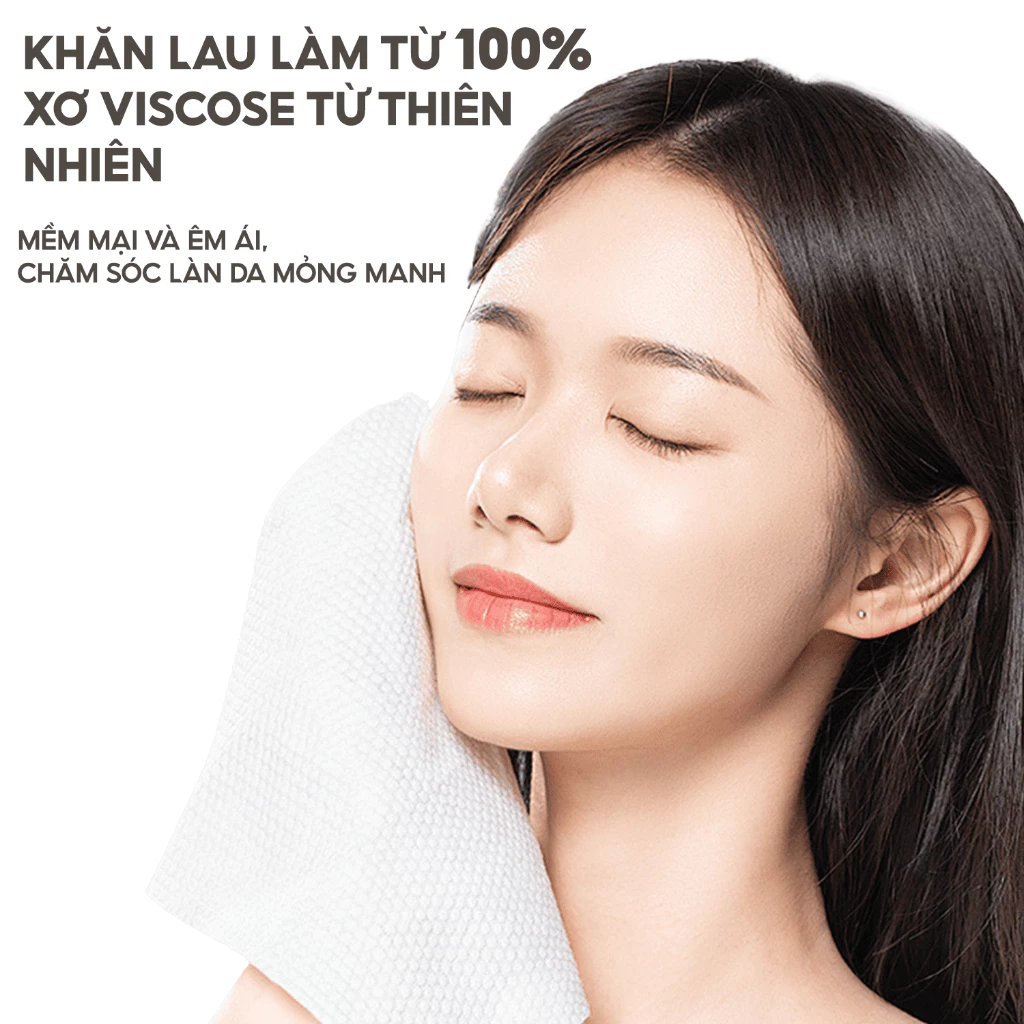 Khăn mặt khô Top Gia dùng 1 lần tẩy trang lau khô lau ướt đa năng - 4