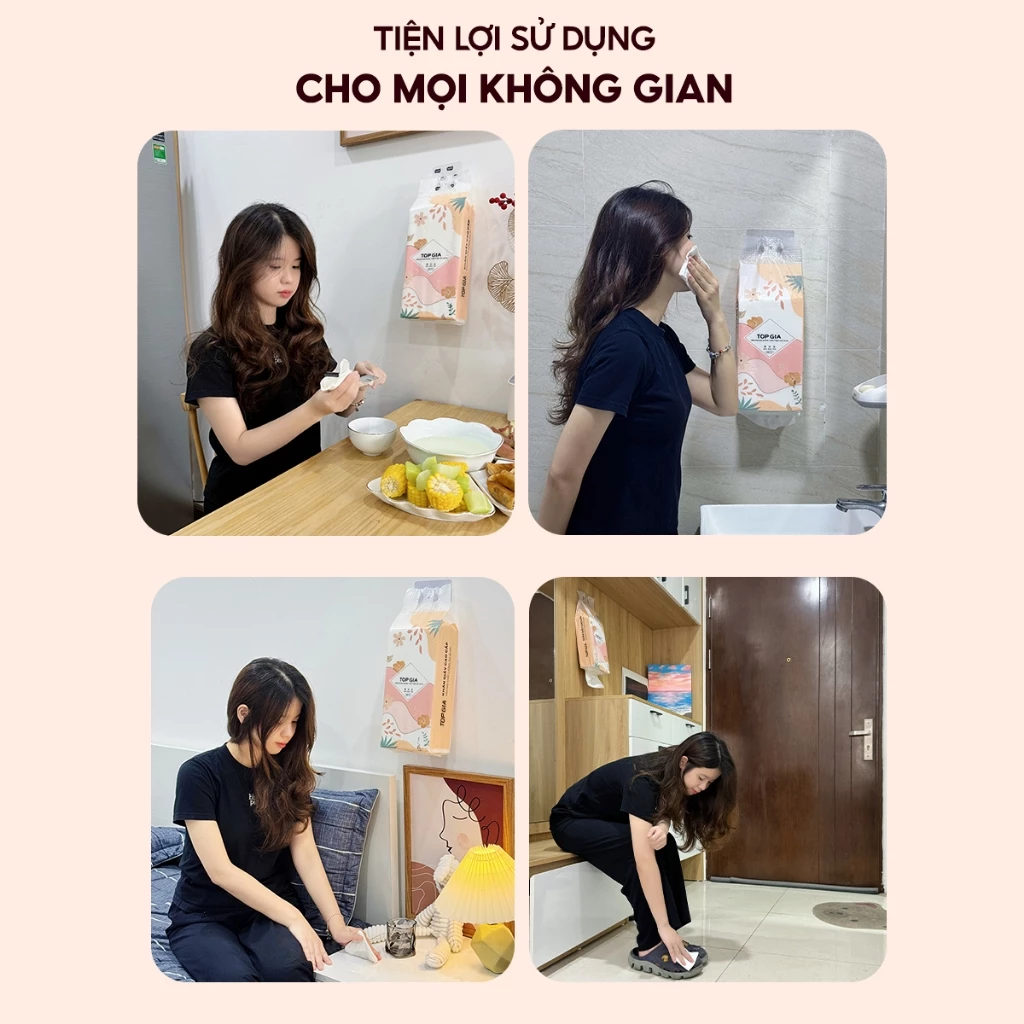 (COMBO SỨC KHỎE) Thùng 10 bịch rút đáy tiểu hạ Top Gia 1000 tờ tặng 1 thùng 100 chiếc khẩu trang cao cấp - 5