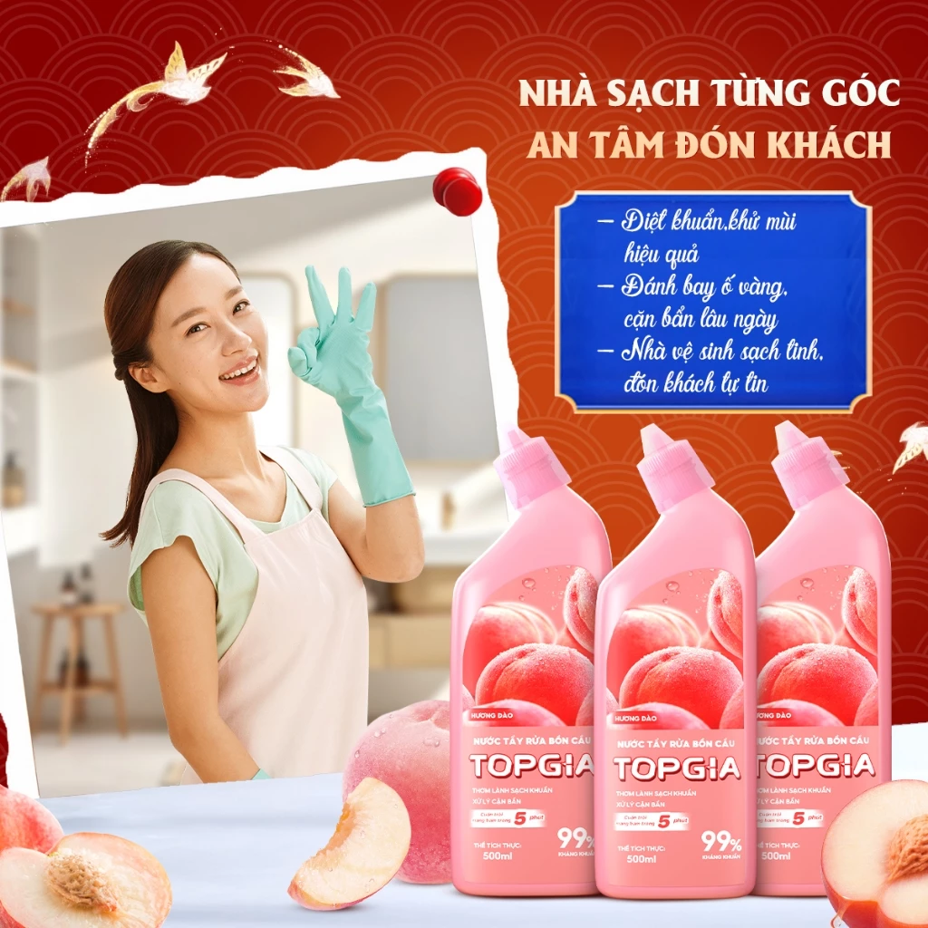 [Mã Đáo An Gia] Combo Tết Rinh TOPGIA Lộc Đầy Nhà, Bộ Sản Phẩm Giặt Giũ Và Tẩy Rửa Đón Xuân 2026 - 4