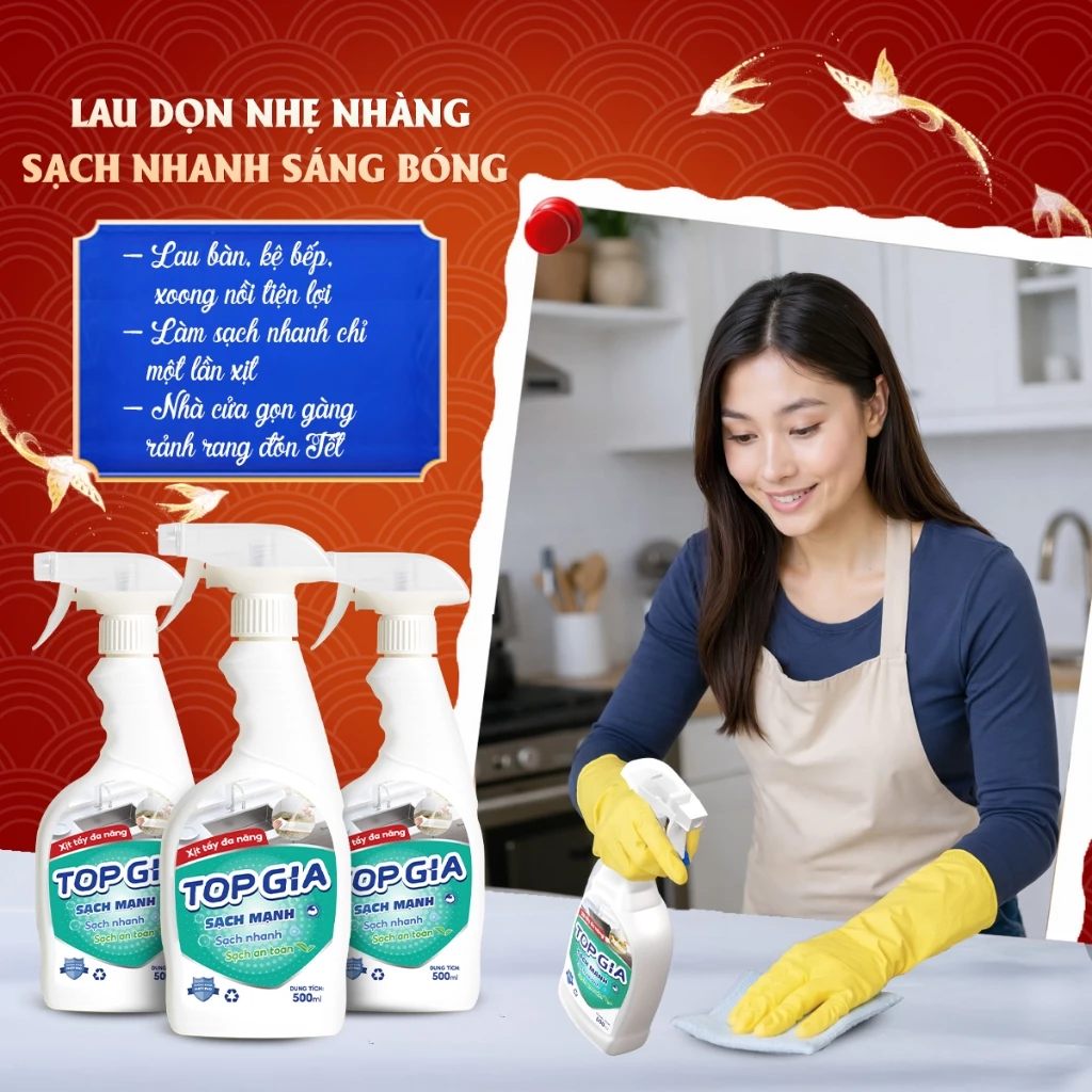[Mã Đáo An Gia] Combo Tết Rinh TOPGIA Lộc Đầy Nhà, Bộ Sản Phẩm Giặt Giũ Và Tẩy Rửa Đón Xuân 2026 - 5