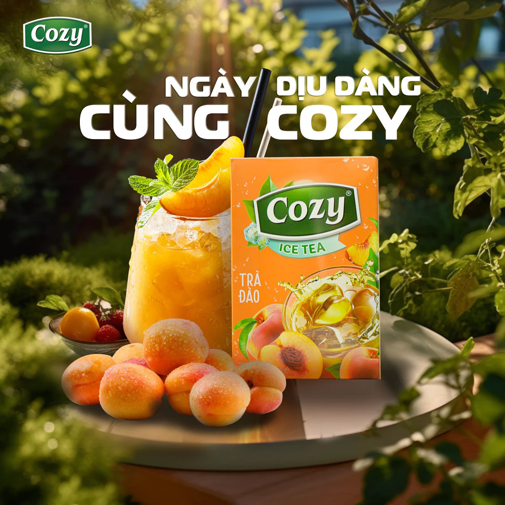 Trà Cozy Trà Đen Hòa Tan Các Vị Trái Cây Trà Đào, Gừng, Chanh, Vải, Dâu, Ổi hồng, Chanh dây, Sâm Bí Đao - 3