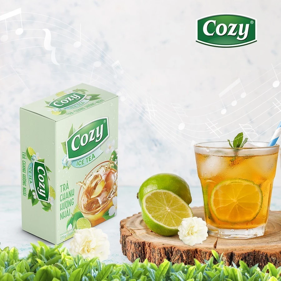 Trà Cozy Trà Đen Hòa Tan Các Vị Trái Cây Trà Đào, Gừng, Chanh, Vải, Dâu, Ổi hồng, Chanh dây, Sâm Bí Đao - 5