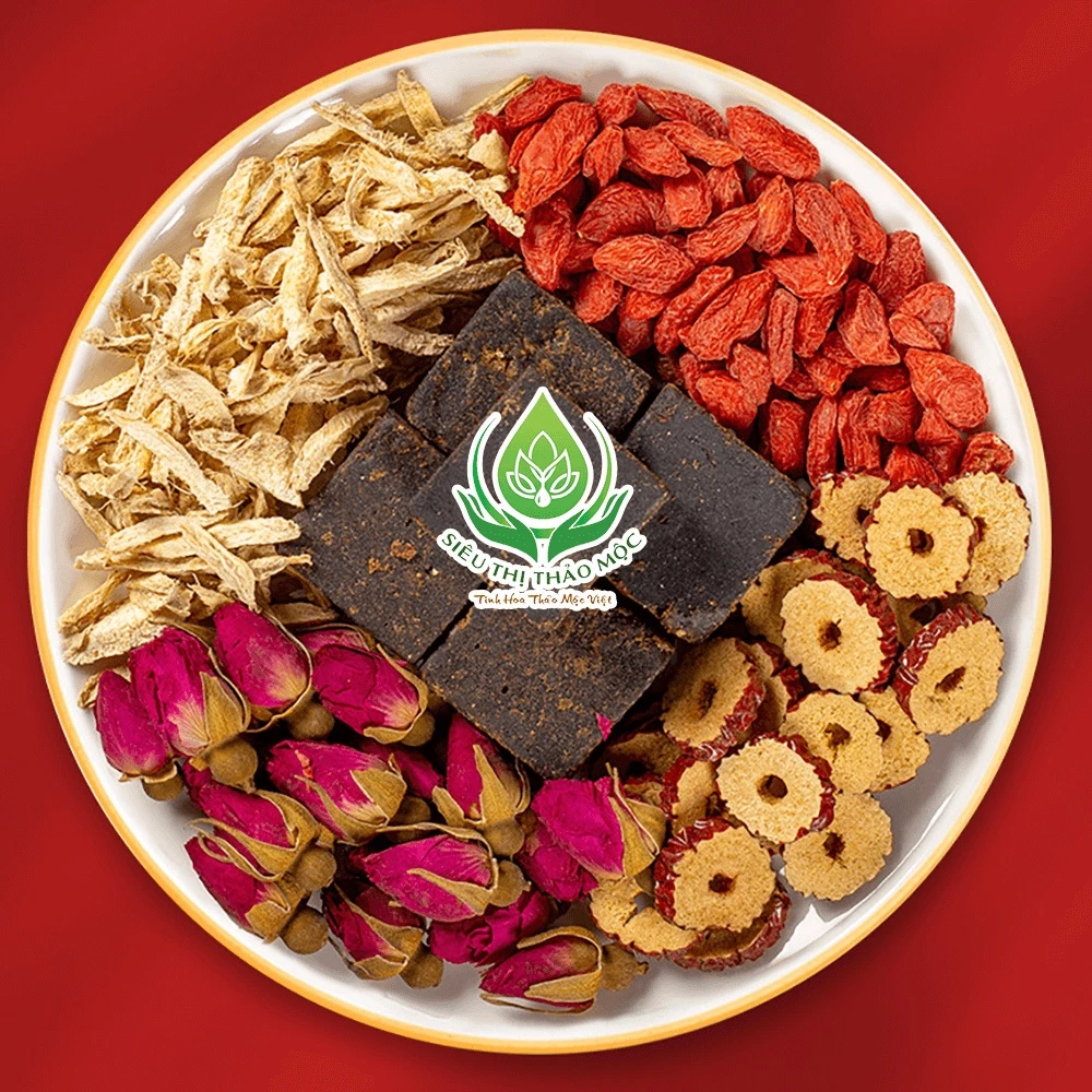 ✅[CHÍNH HÃNG] Trà Đẹp Da Giảm Mun An Mộc Trà Gồm Trà Gừng, Đường Nâu, Táo Đỏ, Kỷ Tử, Nụ Hồng - 2