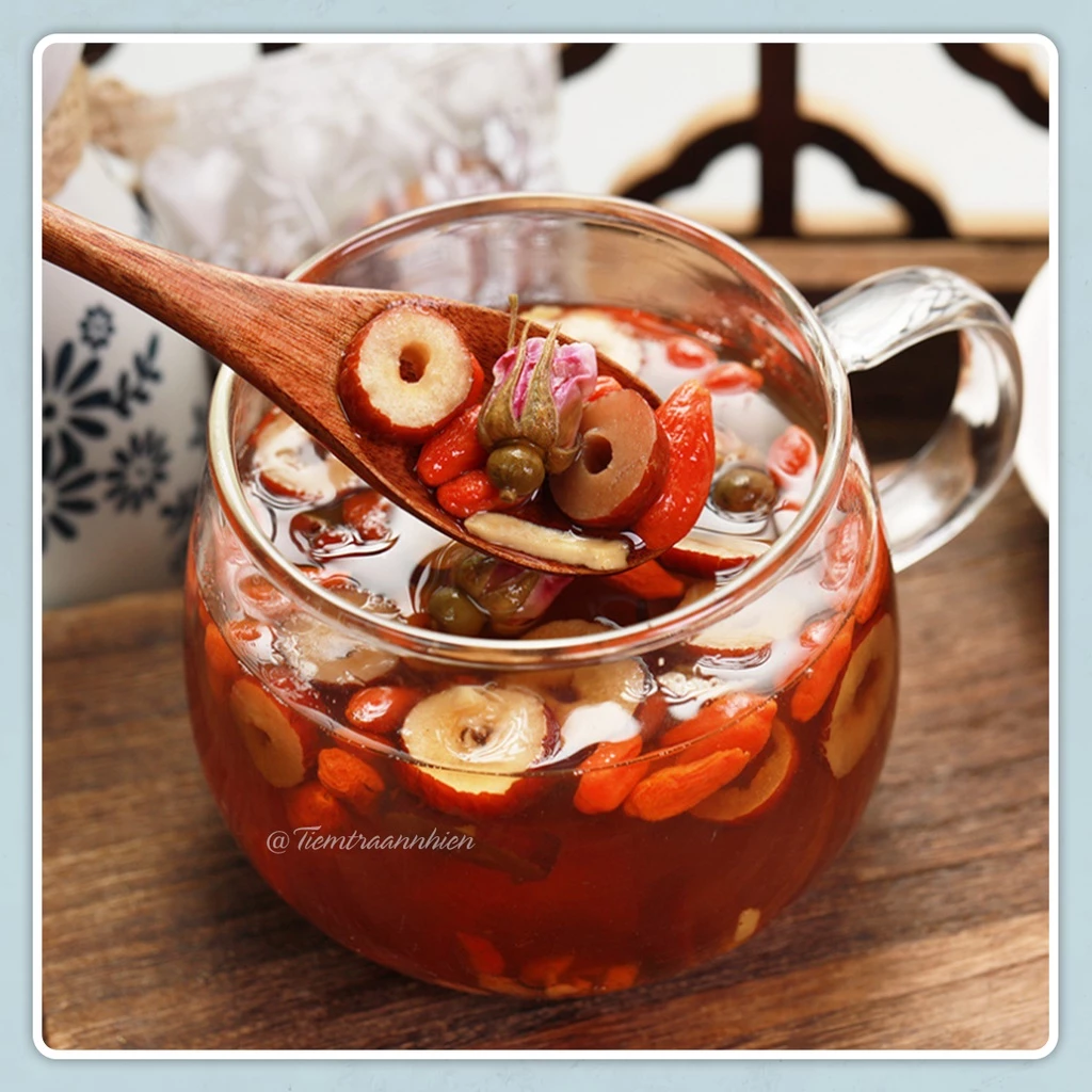 Trà thảo mộc đường nâu, Trà Gừng Đường Nâu Hộp 30 gói Trà Hoa Cô Ba giảm đau bụng kinh, bổ máu giữ ấm cơ thể - 4