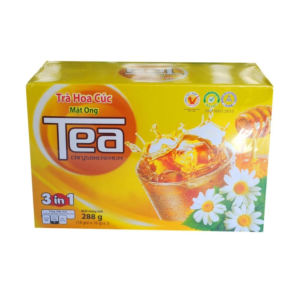 [Siêu Sale] Trà Gừng , Trà Hoa cúc mật ong hòa tan Thanh Bình hộp giấy 320g - 2
