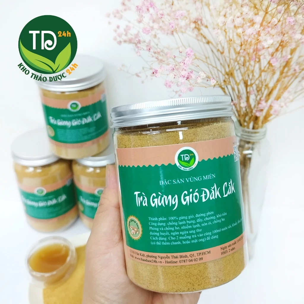 Trà gừng gió (trà gừng rừng) chính hiệu Tây Nguyên, giảm ho, đau bụng kinh, giải cảm, trào ngược dạ dày, trợ tiêu hóa