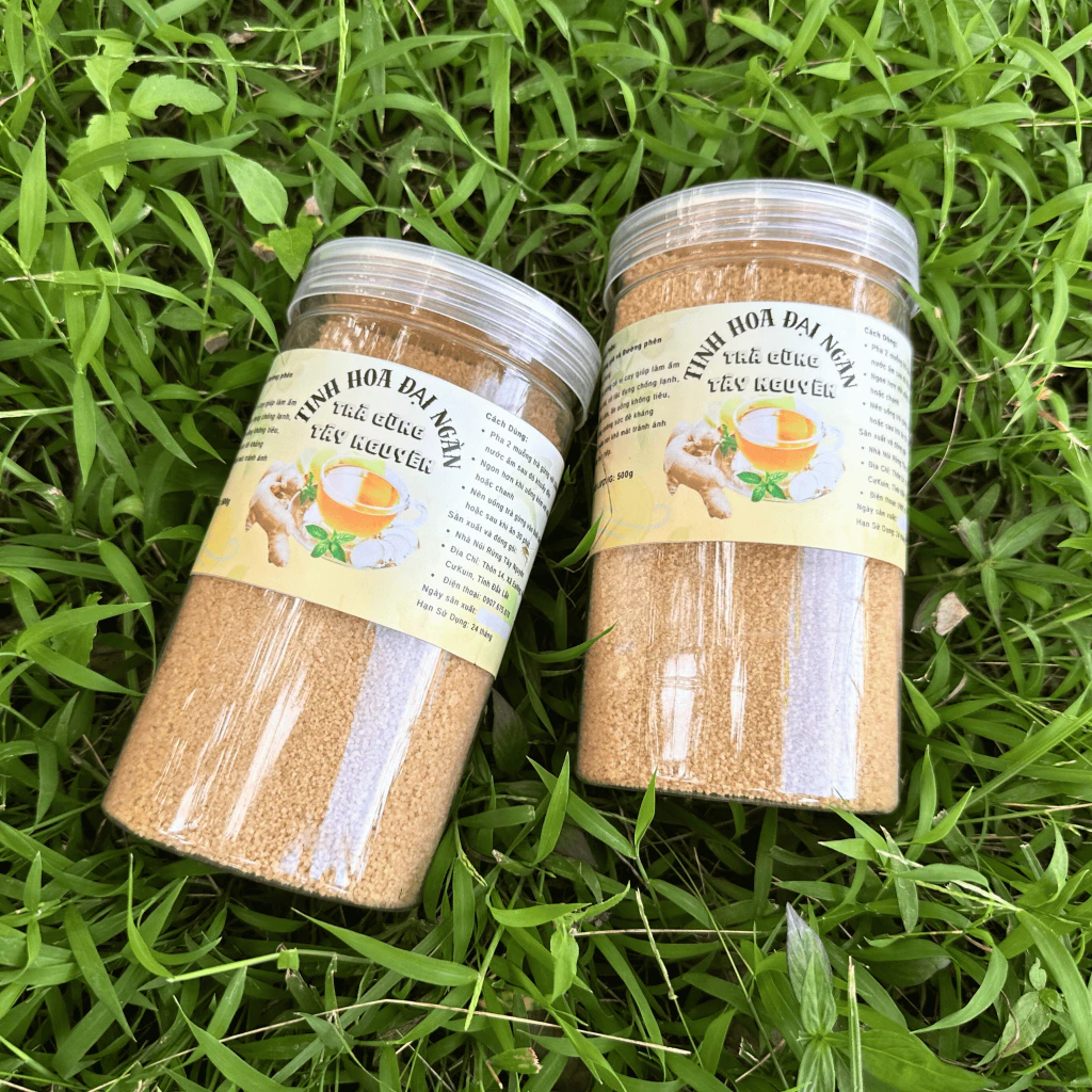 500g Trà Gừng Gió Đường Phèn Thơm ngon - Trà Gừng Núi Rừng Tây Nguyên Cn2