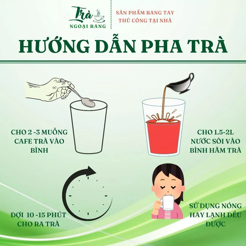 Trà Gạo Lứt Đen, Đậu Đen Xanh Lòng, Gừng Trà Ngoại Rang (túi 500g - 1kg) Tea Nước Trà Chè - 2