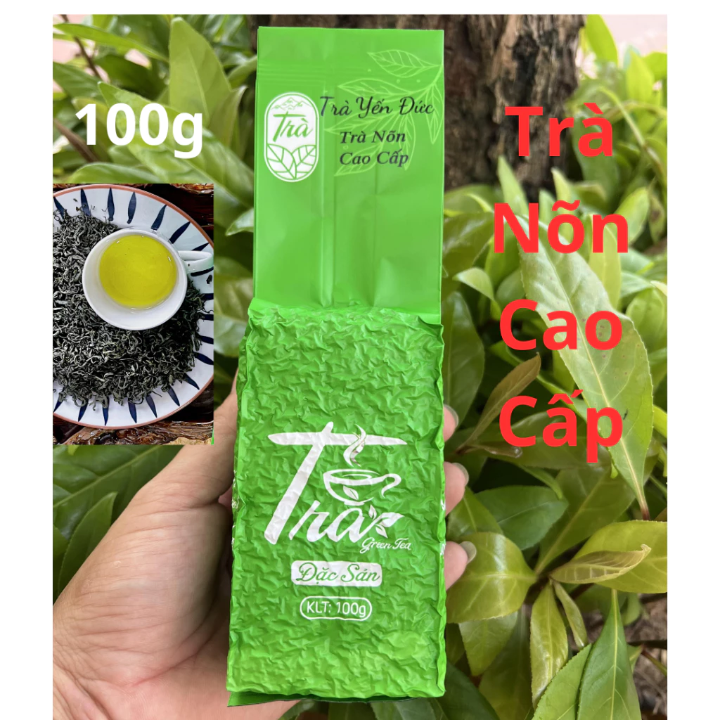 Trà Thái Nguyên, Gói 100g Trà Nõn Thượng Hạng Móc Câu Ngon Trà Bắc Đặc Sản Chè Tân Cương - TRÀ YẾN ĐỨC - 3