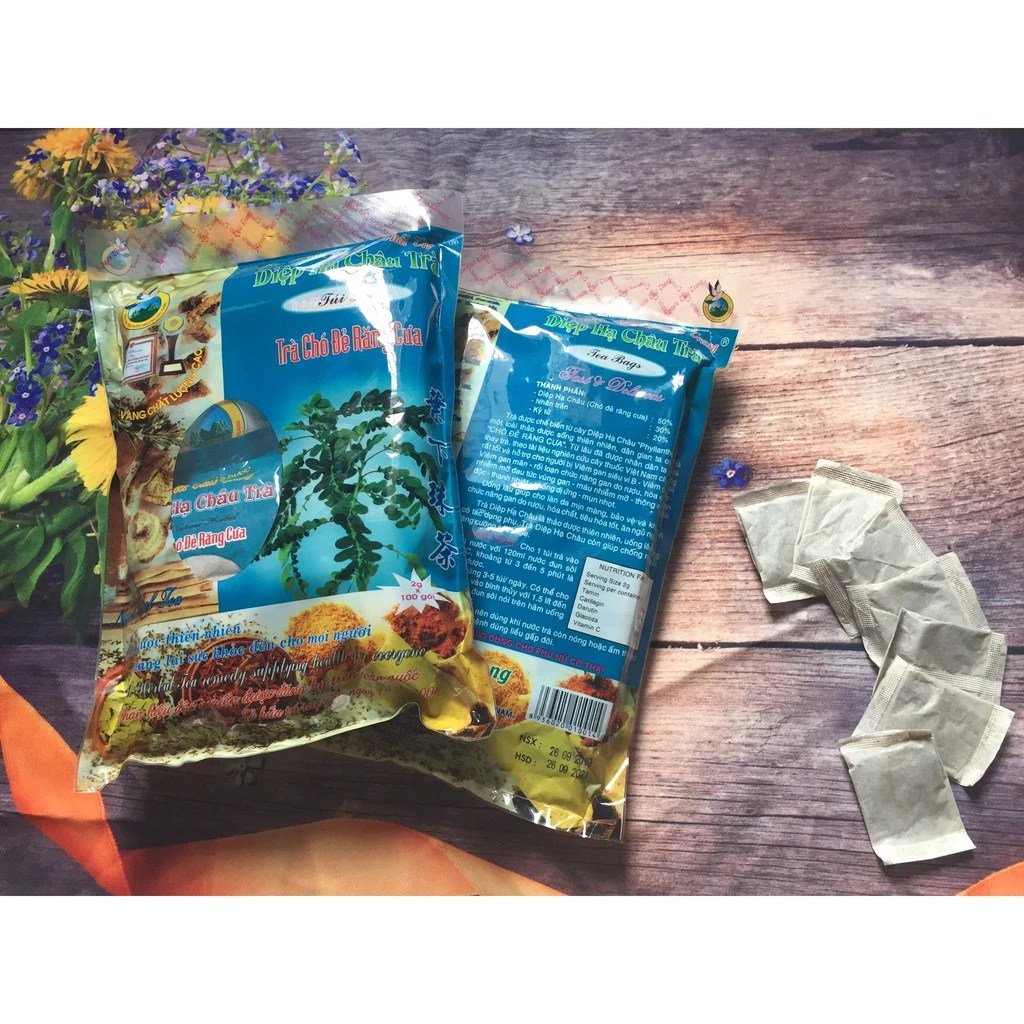 Trà Diệp Hạ Châu Bịch 200gr - Hỗ Trợ Viêm Gan B , Mỡ Máu- Nguyên Thái Trang - Thảo Dược Thiên Nhiên - 3