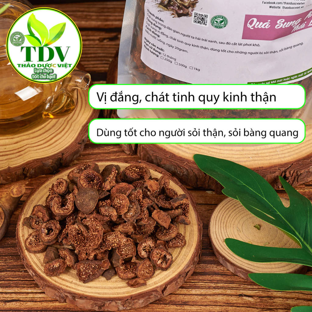 500g Quả sung khô thái lát (Trái sung) sấy khô nguyên chất - Hàng công ty Thảo DƯợc Việt - 3